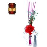 Aşk-ı Sermest Toptan Ölümsüz Aşk Fantazi Serisi Tutty Fruty Kokulu 5 x 60 ml Kalp Şişe Bambu Çubuklu Ortam Kokusu Reed Diffuser Oda Kokusu