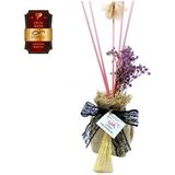 Aşk-I Sermest Toptan Ölümsüz "Aşk" Hasır Serisi Lavanta Kokulu 60 Ml Küp Şişe Bambu Çubuklu Ortam Kokusu Reed Diffuser Oda Kokusu 10 Adet