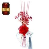 Aşk-I Sermest Toptan Ölümsüz Aşk Meyve Serisi Çilek Kokulu 5 X 60 Ml Kalp Şişe Bambu Çubuklu Ortam Kokusu Reed Diffuser Oda Kokusu