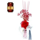 Aşk-I Sermest Toptan Ölümsüz Aşk Meyve Serisi Karpuz Kokulu 5 X 60 Ml Kalp Şişe Bambu Çubuklu Ortam Kokusu Reed Diffuser Oda Kokusu