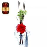 Aşk-I Sermest Toptan Ölümsüz Aşk Mix Serisi Çikolata & Çilek Kokulu 10 X 60 Ml Kalp Şişe Bambu Çubuklu Ortam Kokusu Reed Diffuser Oda Kokusu