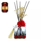Aşk-I Sermest Toptan Ölümsüz Aşk Mix Serisi Fresia & Magnolia Kokulu 200 Ml Küp Şişe Bambu Çubuklu Ortam Kokusu Reed Diffuser Oda Kokusu