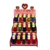 Aşk-I Sermest Toptan Pembe Ahşap Standlı 30 Adet 12 Ml Mango Kokulu Oto Kokusu Araç Araba Parfümü