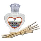 Aşk-I Sermest Toptan Şimal Cennet Çiçek Aromalı Bambu Çubuklu Oda Kokusu Reed Diffuser Ortam Kokusu Parfüm, Kalp Şişe, 60 Ml, 10 Adet