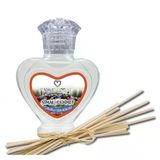 Aşk-I Sermest Toptan Şimal Cennet Çiçek Aromalı Bambu Çubuklu Oda Kokusu Reed Diffuser Ortam Kokusu Parfüm, Kalp Şişe, 60 Ml, 5 Adet