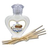 Aşk-I Sermest Toptan Vanilya&Tarçın Aromalı Bambu Çubuklu Oda Kokusu Reed Diffuser Ortam Kokusu Parfüm, Kalp Şişe, 60 Ml, 5 Adet