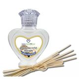 Aşk-I Sermest Toptan Yasemin Aromalı Bambu Çubuklu Oda Kokusu Reed Diffuser Ortam Kokusu Parfüm, Kalp Şişe, 60 Ml, 10 Adet