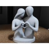 Aşk Sevgililer Günü modern hediyelik dekoratif obje figür 15 cm