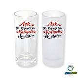 Aşk Sözlü Buzlu / Buzsuz Seçenekli Rakı Bardağı – 1 Adet Şık Sunum Bardağı 0282
