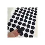 Aska Ticaret Yuvarlak Yapışkanlı Sandalye Koltuk Mobilya Ayak Keçesi Felt 15 mm Siyah