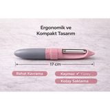Aşkana 2’si 1 Arada Bıçaklı Soyacak | Profesyonel Sebze Meyve Soyucu + Kesme Bıçağı | Bpa Free, Iso 9001 & Iso 22000 Sertifikalı | Kapaklı Güvenli Tasarım | Paslanmaz Çelik Keskin Bıçak - Pudra Pembe Gri - soyacak ve bıçak bir arada