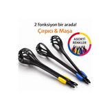 Aşkana 2’si 1 Arada Sihirli Çırpıcı Maşa,30 cm,Isıya Dayanıklı Karıştırıcı Özellikli Servis Maşası