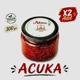 Aşkana Acuka 300g x 2 Adet - Karadeniz Usulü Ev Yapımı Katkısız Cevizli Kahvaltılık Sos Seti - 600 gr