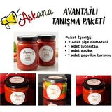 Aşkana Avantajlı Tanışma Paketi - Şişe Domatesi + Acuka + Lutenitsa + Paprika Turşusu (Toplam 4 Ürün) - 1,5 kg