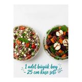 Aşkana Büyük Boy 2’Li Cam Salata Kasesi Seti,19 Cm Şeffaf Sunum Kasesi, Modern Sunum Kase Seti