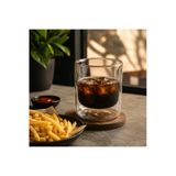 Aşkana Çift Cidarlı Borosilikat Cam Bardak,Isı Yalıtımlı Double Wall Kahve Bardağı,Soğuk İçecek Latte Espresso Meşrubat Sunum Bardağı 9 Cm,280 Ml