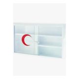 Aşkana Lüks Plastik Ecza Dolabı 45x30,Duvara Monte ,lk Yardım Dolabı Kapaklı İlaç Kutusu,Sağlık Dolabı