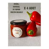 Aşkana Lutenitsa 300G X 4 Adet - Ev Yapımı Katkısız Geleneksel Balkan Sosu Kahvaltılık Ekonomik Paket