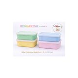 Aşkana Mini Saklama Kabı Set 250 ml, BPA Free,Pembe-Mavi-Sarı,Bebek Ek Gıda Kabı,Beslenme Çantası için