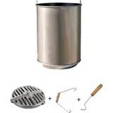 Askay Soba Kovası Alttan Delikli + Izgara + Çengel + Tutacak