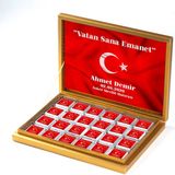 Asker Çikolatası 48 Adet Madlen Çikolata Gold Kutu