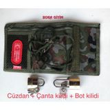 Asker Cüzdanı Ipli Askılı Bot Kilidi Çanta Kilidi Çok Renkli