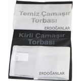 Asker Kirli-Temiz Çamaşır Torbası Ve Çamaşır Filesi Gri