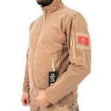 Asker Kolisi Bej Taktik Outdoor Polar - Tactical Polar - Türk Bayrağı Peç Hediyeli S