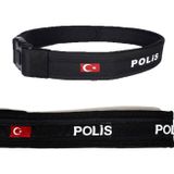 Asker Kolisi Polis Palaskası - Bele Göre Ayarlanabilir Cırtlı Polis Kemer