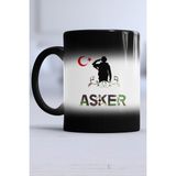 Asker Kupa Bardak Sihirli - Siyah