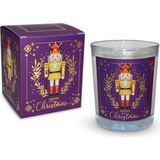 Asker Nutcracker Tasarımlı Mum Mor Renk Temalı 135 G Doğal Bio 40 Saat Yanma Süresi Cam Kavanoz - Çok Renkli