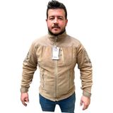 Asker Vadisi Taktik Çok Cepli Polar Mont Shoftshel Detaylı Bej Renk - XL