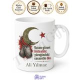 Askere Gidene Hediye Kişiye Özel Baskılı Kupa Bardak Asker Uğurlama
