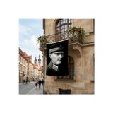 Askeri Kıyafeti ile Mustafa Kemal Atatürk Poster Bayrak Premium Raşel Kumaş ATA44