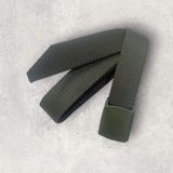 Askervadisi Anti Alerjik Tpu Plastik Tokalı Taktik Model Tarz Haki Renk Bez Kemer - 120 cm