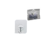 ASKI 10PCS TEKLİ METAL UÇLU MİKA KRİSTAL PLS. TABANLI ŞEFFAF PVC YAPIŞKANLI MONTAJ (4915)