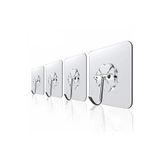 Askı Askılık 10 Adet Güçlü Şeffaf Duvar Askısı Askılığı Yapışkan Vantuz Kanca Mutfak Banyo Aksesuar
