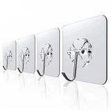 Askı Askılık 5 Adet Güçlü Şeffaf Duvar Askısı Askılığı Yapışkan Vantuz Kanca Mutfak Banyo Aksesuar s