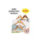 Askı Çoğaltıcı Kanca 10 Adet Elbise Pantolon Askı Klips Seti Dolap Toplayıcı Raf Içi Düzenleyici