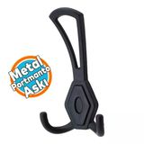 Askı Dolap Askılık Askılığı Banyo Mutfak Askısı Duvar Kapı Arkası Elbise Kıyafet Vestiyer Siyah