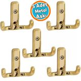 Askı Gold Altın Dolap Askılık Duvar Askılığı Vestiyer Mutfak Elbise Kıyafet Askısı (1 Adet)