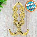 Aski Portmanto Metal Vestiyer Duvar Dolap Elbise Askisi Gold Mobilya Kapi Askiligi Aparat