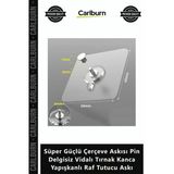 #Askı Süper Güçlü Çerçeve Askısı Pin Delgisiz Vidalı Tırnak Kanca Yapışkanlı Raf Tutucu Askı