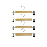 Askıcı 5 Adet- Elbise Askısı Ahşap Askılık Mandallı Kıyafet Askısı -etek Askısı Mandallı Pantolon Askısıaa-cvdrgrp000070A