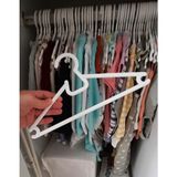Askıcı Çocuk Elbise Askısı Bebek Askısı Beyaz 12 Adet Deco