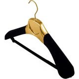 Askıcı Kadife Kaplama Gold Takım Ceket Askısı 5 Adet Showroom Askısı - Altın