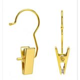 Askıcı Mandallı Eşarp Askısı Gold Renkli Gold Mandallı Askı 5 Adet - Altın