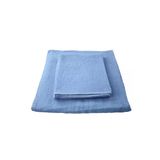 Askıcı Mavi Banyo Havlu Takımı | 70X140 Boyutlarında Ve 45X80 Boyutlarında 2 Adet %100 Pamuk Havlu