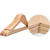 Askıcı Otel Askısı Elbise Askısı 40 Adet 44 cm Ahşap - Ahşap Rengi