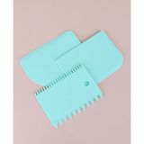 Askıcı Plastik Hamur Kazıyıcı-Hamur Kesici-Şanti Tarağı 3’lü Set - 3' lü